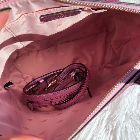 kate spade lola glitter satchel wristlet set - Picture 9 of 13